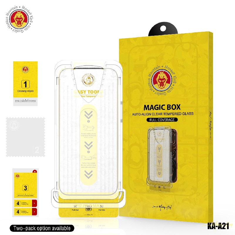 Huaguo Mountain · Monkey King Magic Box Screen Protector Kit Tempered Glass